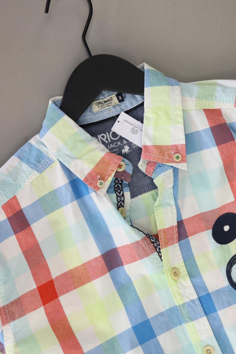 Jack & Jones Karohemd für Herren Gr. M kariert Langarm mehrfarbig aus Baumwolle