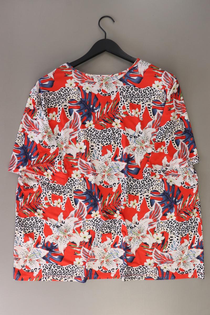 Helena Vera Printshirt Gr. 54 mit Tierdruck Kurzarm rot aus Polyester
