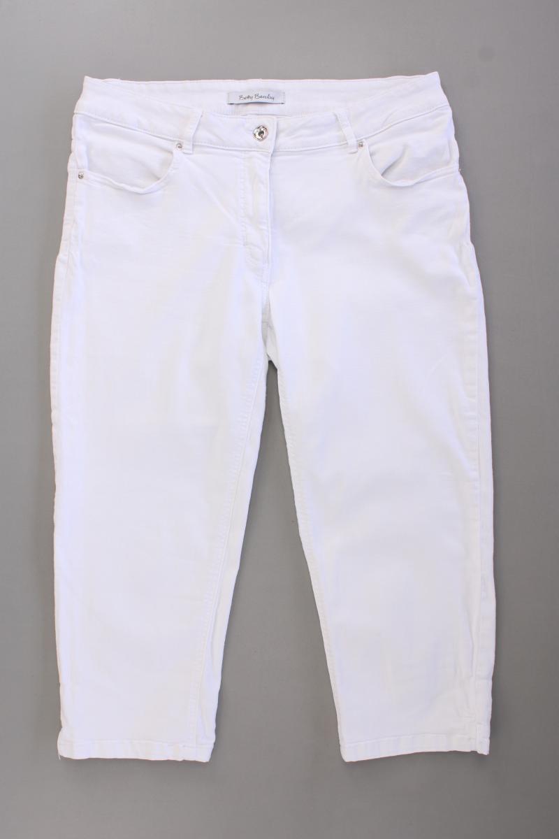 Betty Barclay 3/4 Jeans Gr. 40 weiß aus Baumwolle