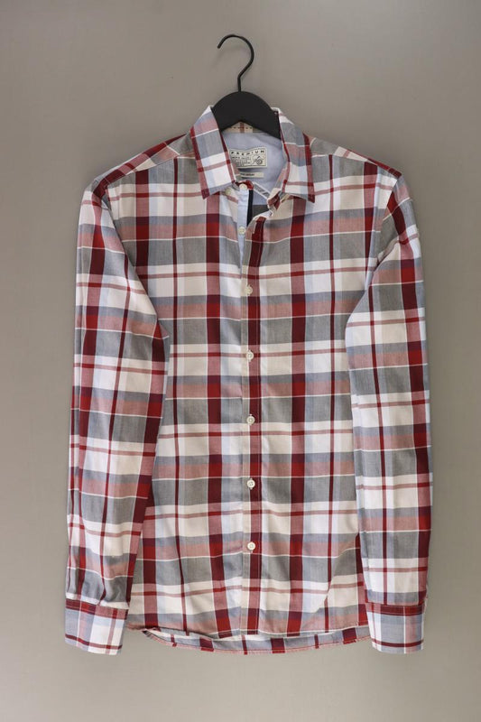 Jack & Jones Karohemd für Herren Gr. M kariert Langarm rot aus Baumwolle