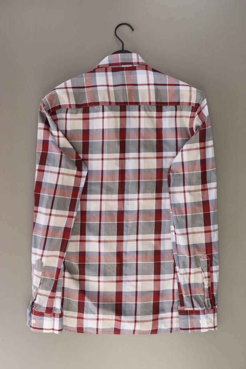 Jack & Jones Karohemd für Herren Gr. M kariert Langarm rot aus Baumwolle