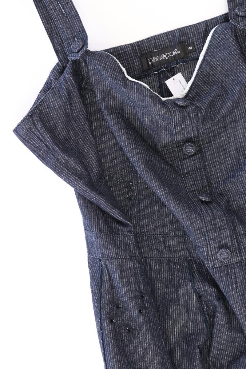 Passport Trägerkleid Gr. 40 blau aus Baumwolle