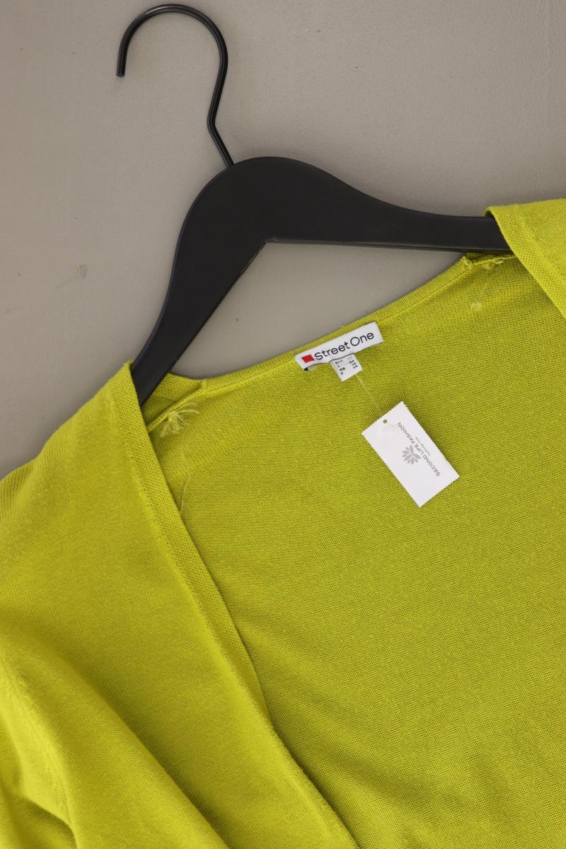 Street One Strickjacke Gr. 36 Langarm grün aus Baumwolle