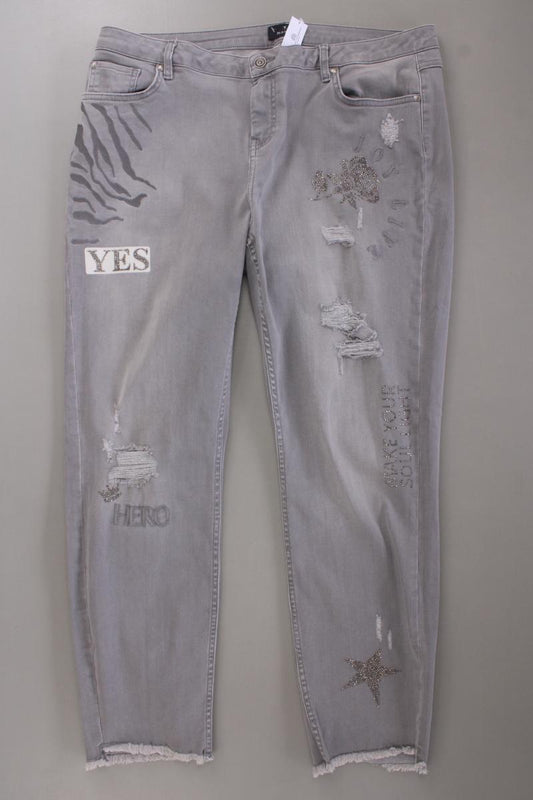 Monari Skinny Jeans Gr. 48 grau
