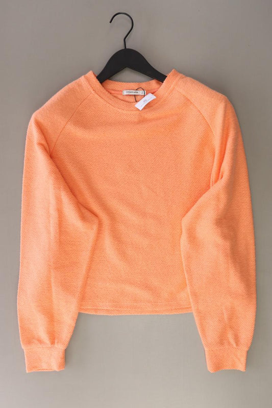 Stradivarius Langarmpullover Gr. M orange aus Baumwolle