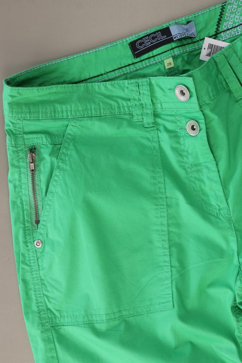Cecil Shorts Gr. W28 grün aus Baumwolle