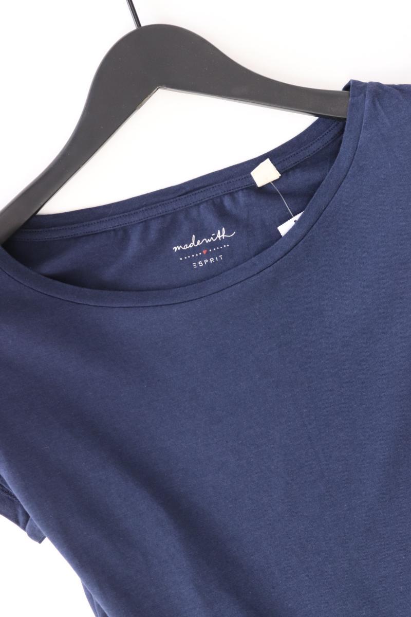 Esprit T-Shirt Gr. L Kurzarm blau aus Baumwolle