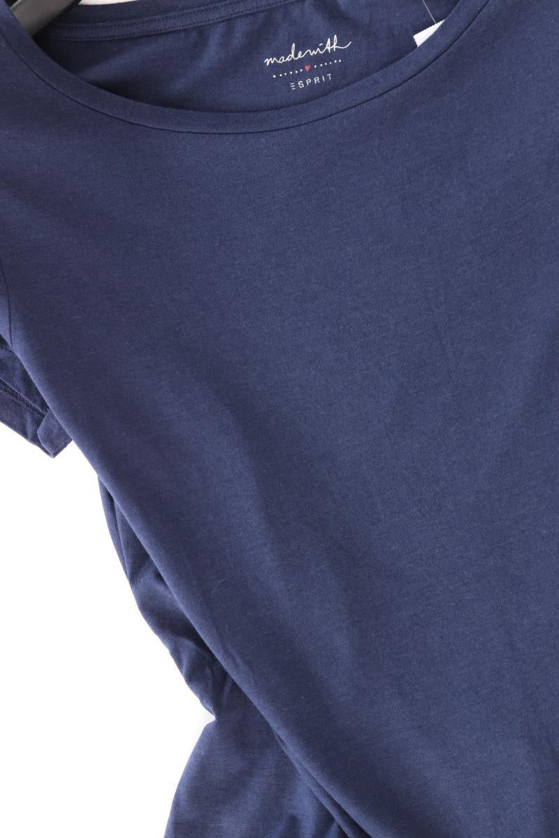 Esprit T-Shirt Gr. L Kurzarm blau aus Baumwolle