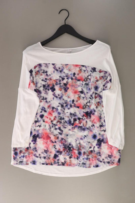 s.Oliver Printshirt Gr. 42 3/4 Ärmel weiß aus Polyester