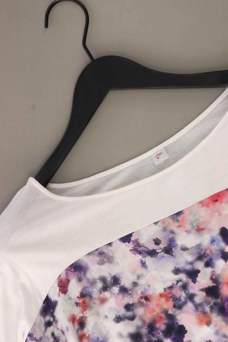 s.Oliver Printshirt Gr. 42 3/4 Ärmel weiß aus Polyester