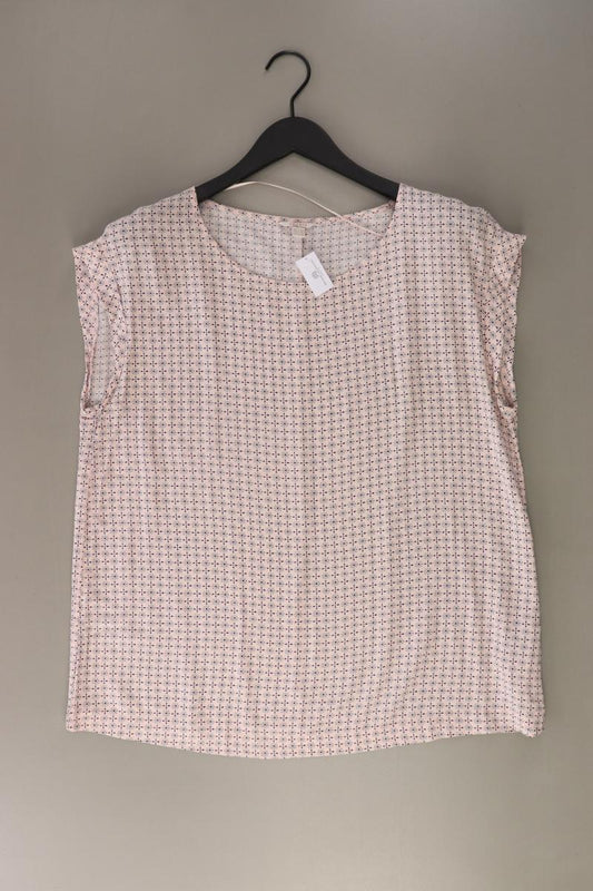 Esprit Kurzarmbluse Gr. 42 rosa aus Viskose