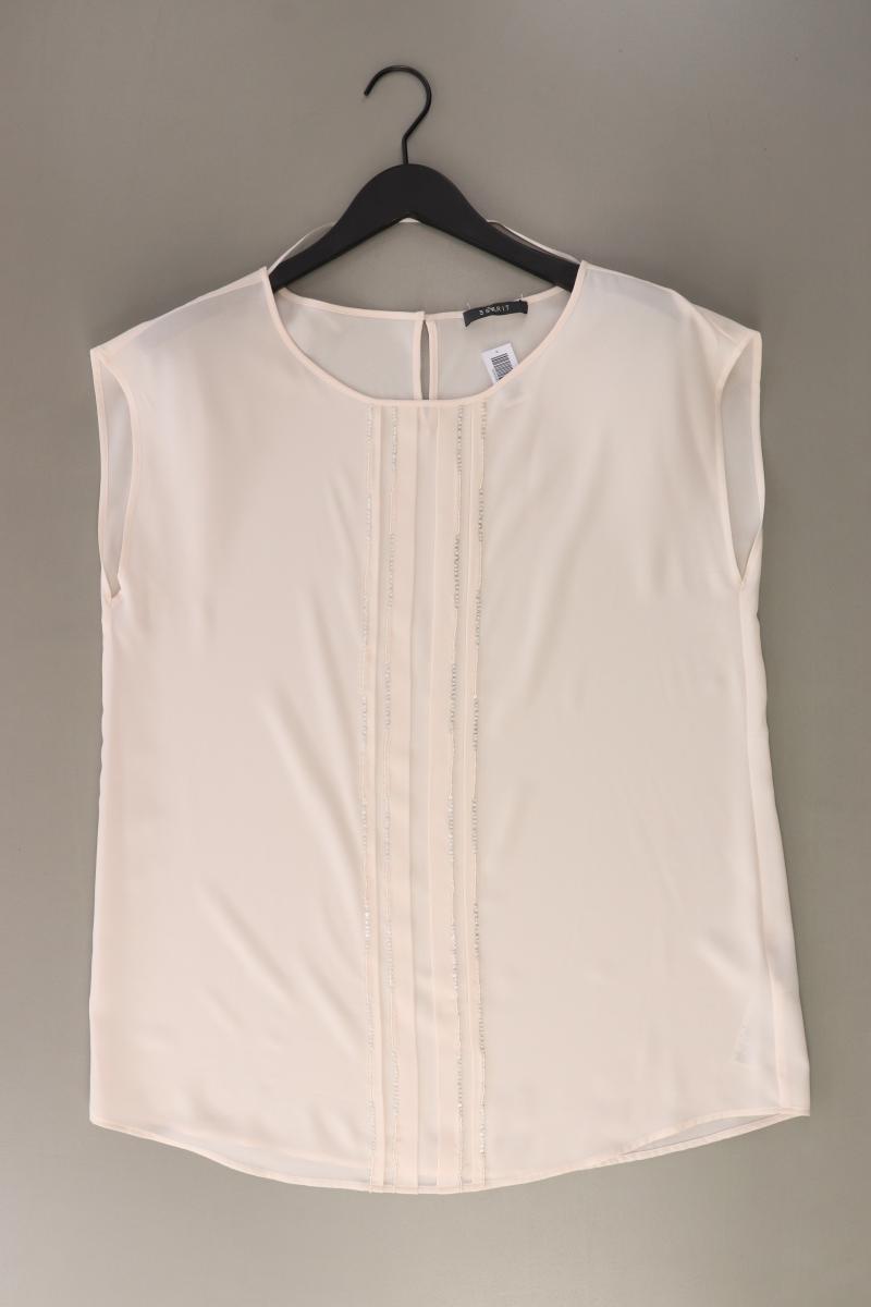 Esprit Kurzarmbluse Gr. 42 rosa aus Polyester