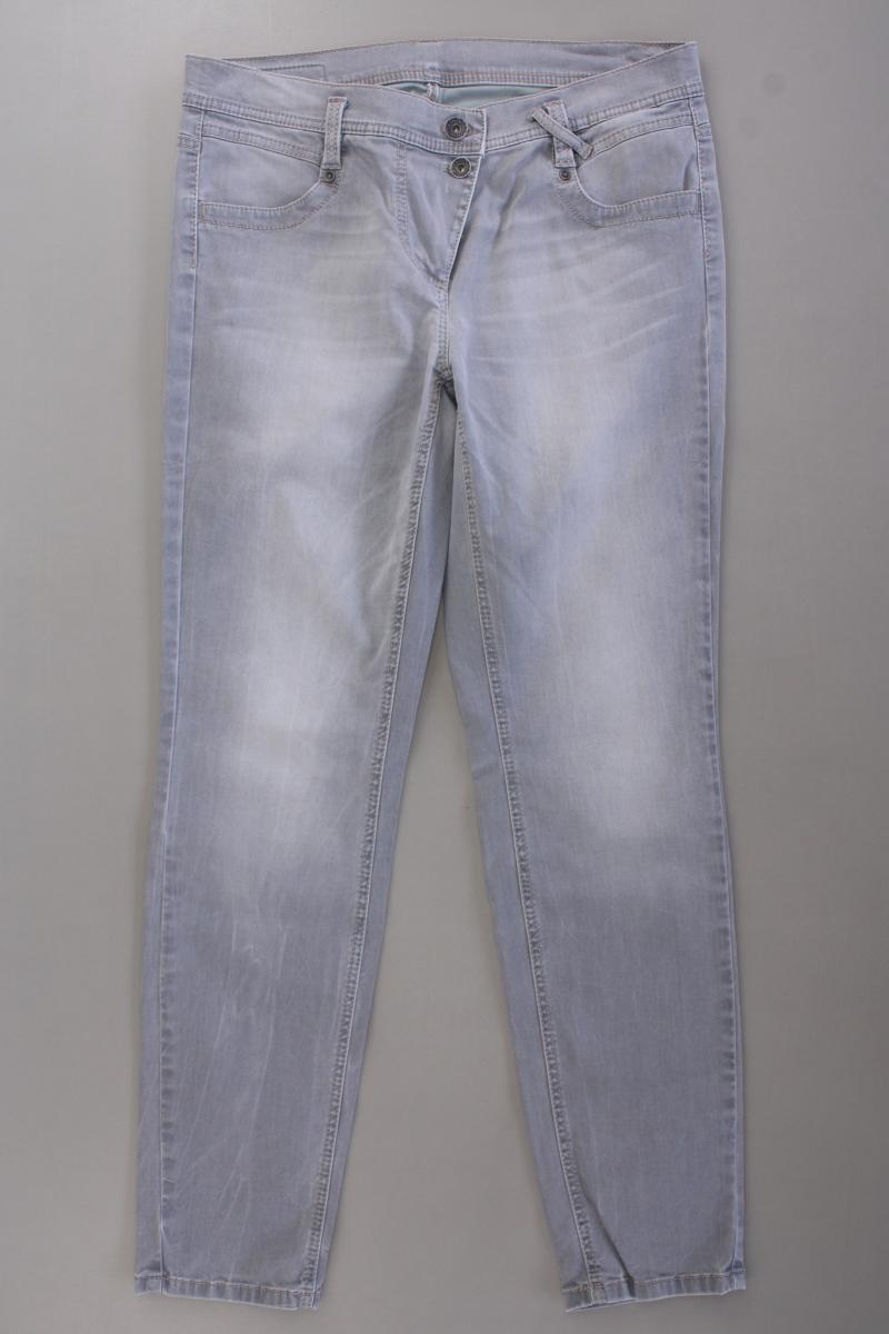 Taifun Skinny Jeans Gr. 42 Modell Stella grau aus Baumwolle