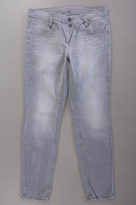 Taifun Skinny Jeans Gr. 42 Modell Stella grau aus Baumwolle