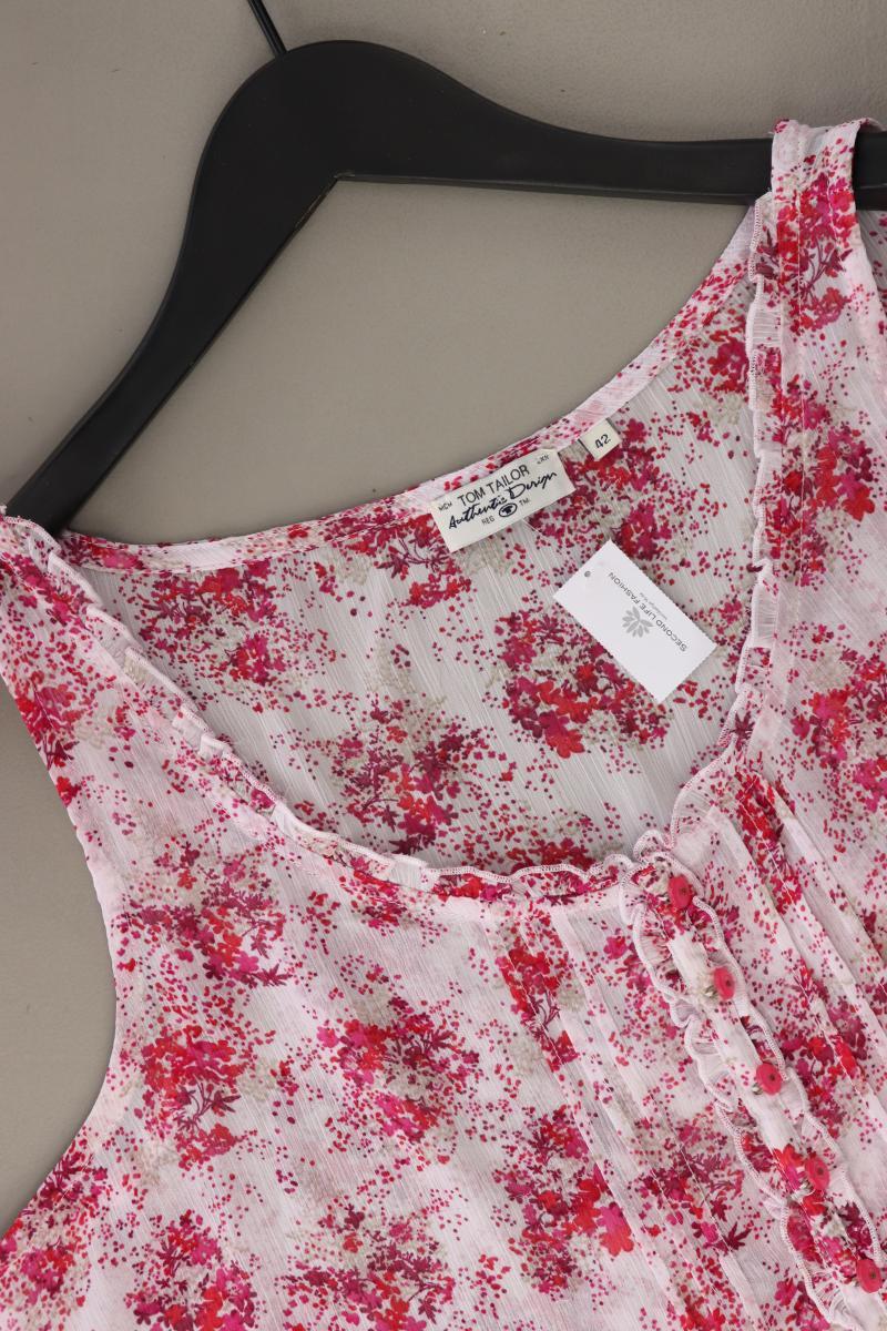 Tom Tailor Ärmellose Bluse Gr. 42 pink aus Polyester
