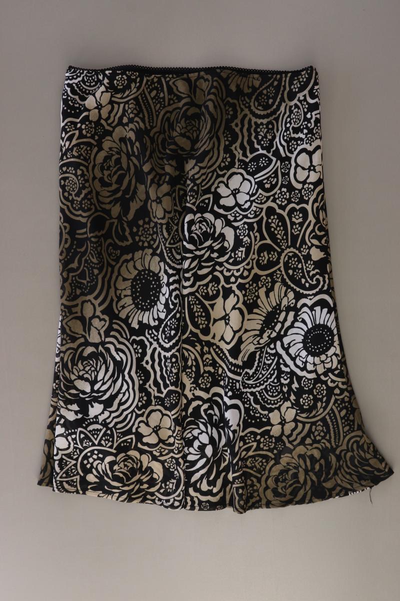 one touch Stretchrock Gr. 40 mit Blumenmuster schwarz aus Polyester
