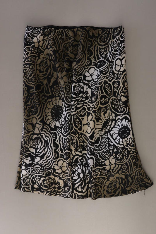 one touch Stretchrock Gr. 40 mit Blumenmuster schwarz aus Polyester