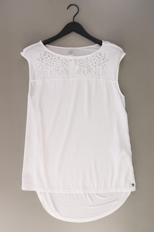 s.Oliver T-Shirt Gr. 42 Kurzarm weiß aus Polyester