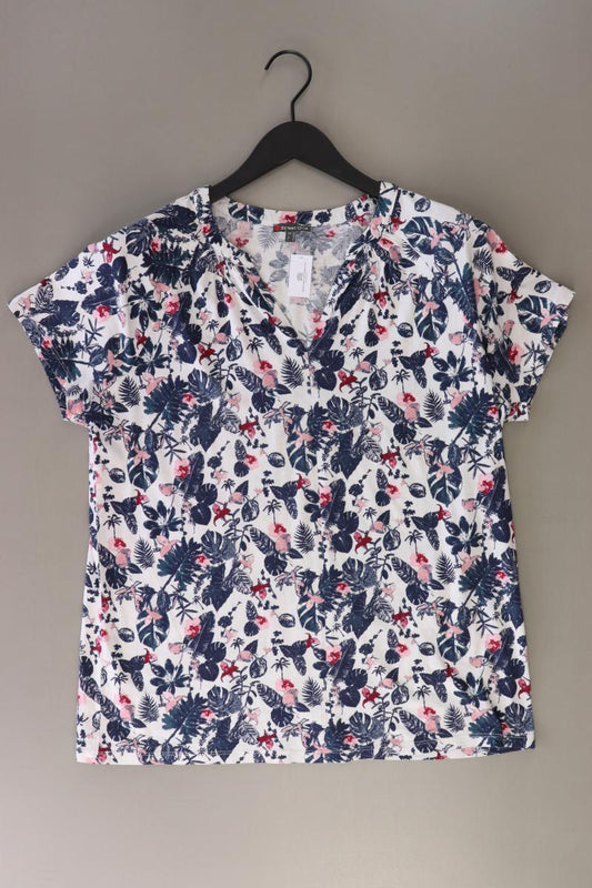 Street One Printshirt Gr. 42 mit Blumenmuster Kurzarm mehrfarbig aus Baumwolle