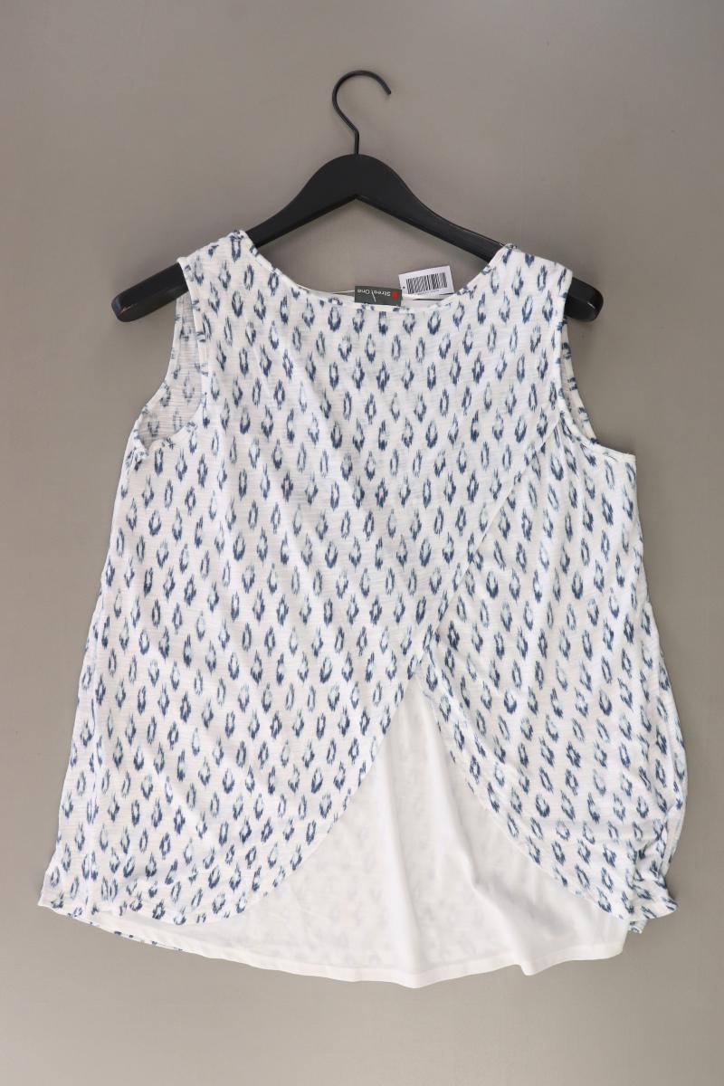 Street One Ärmellose Bluse Gr. 42 weiß aus Viskose