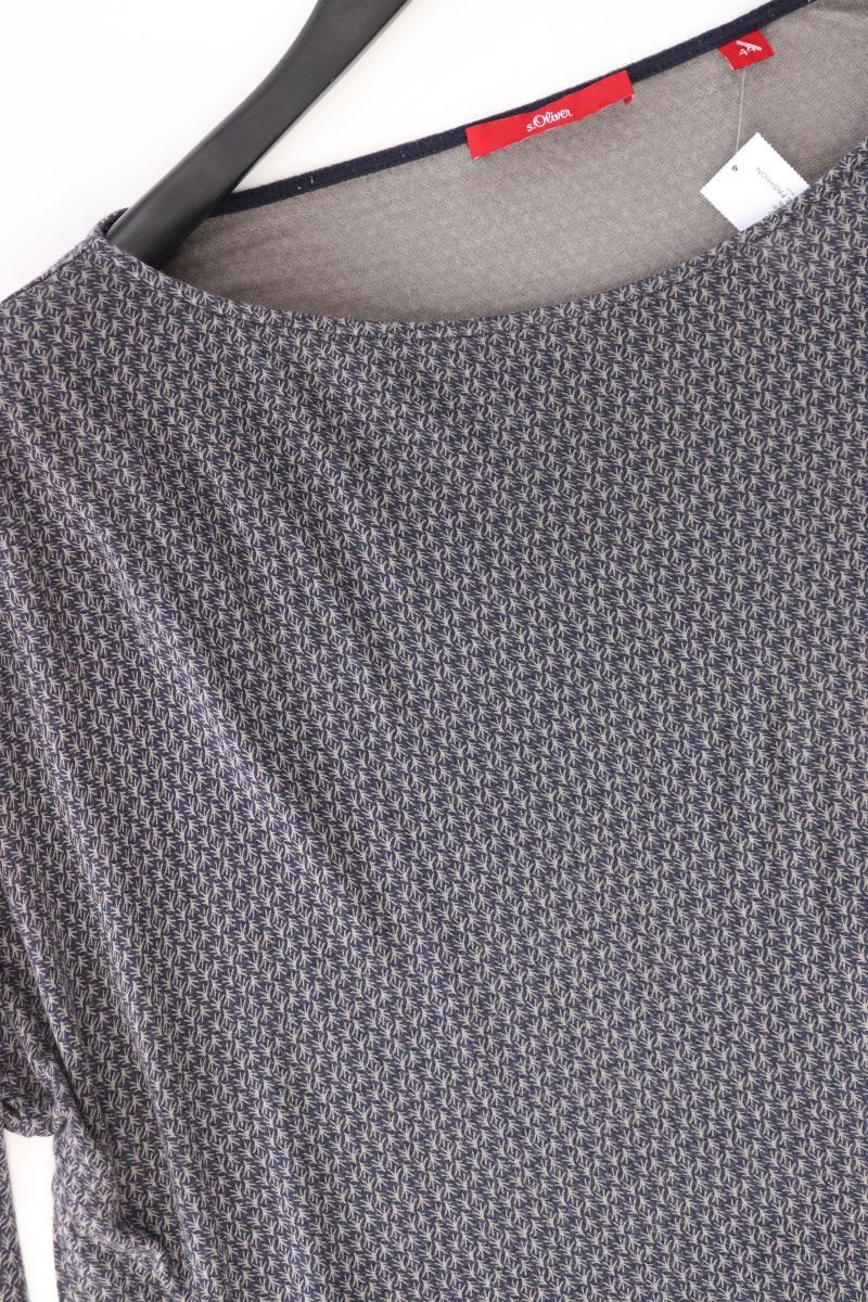 s.Oliver Longsleeve-Shirt Gr. 44 Langarm blau aus Viskose