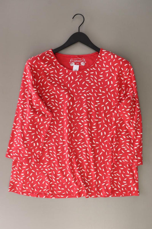 Steilmann Printshirt Gr. XXL 3/4 Ärmel rot aus Baumwolle
