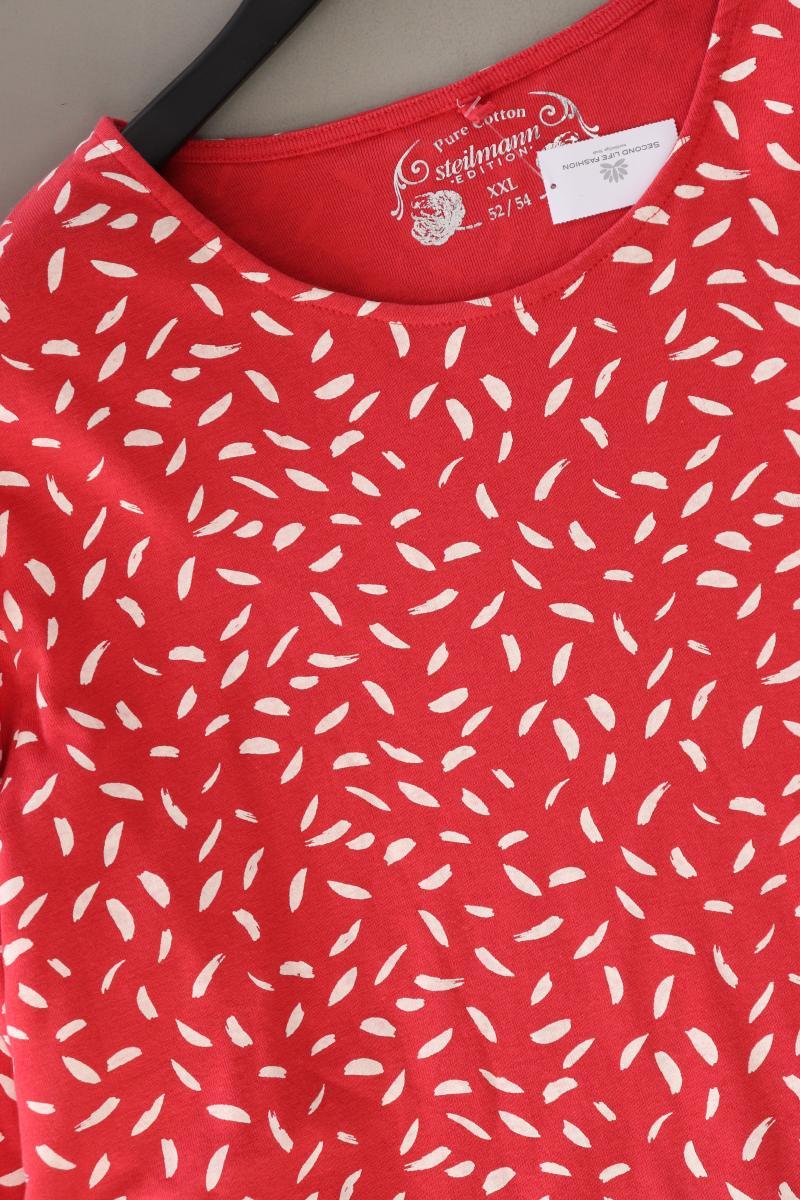 Steilmann Printshirt Gr. XXL 3/4 Ärmel rot aus Baumwolle