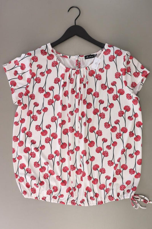 Sa.hara Bluse Gr. XXL mit Blumenmuster Kurzarm rot