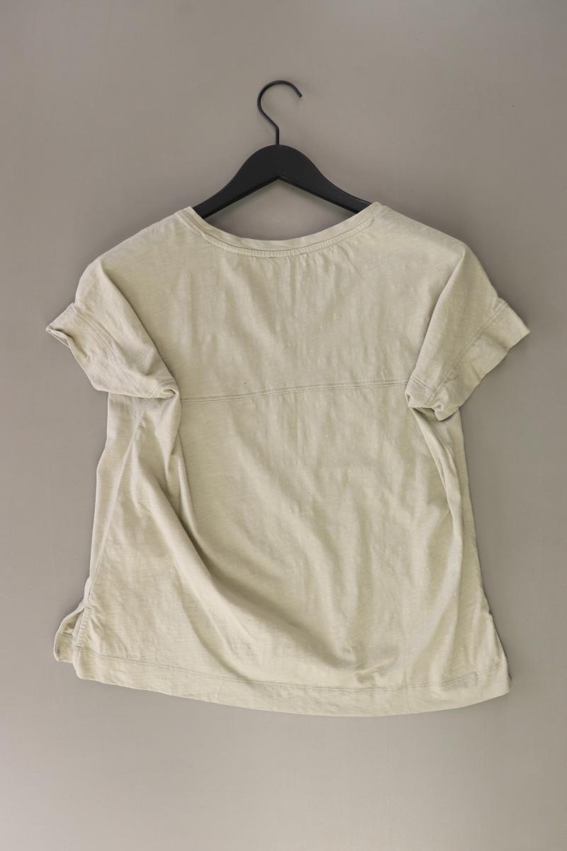 Esprit Shirt mit V-Ausschnitt Gr. M Kurzarm grün aus Baumwolle