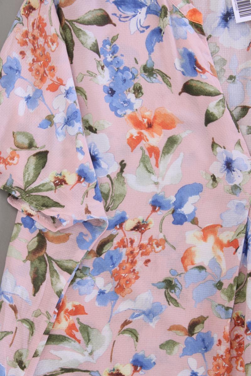 Esprit Kurzarmbluse Gr. 44 mit Blumenmuster neuwertig rosa