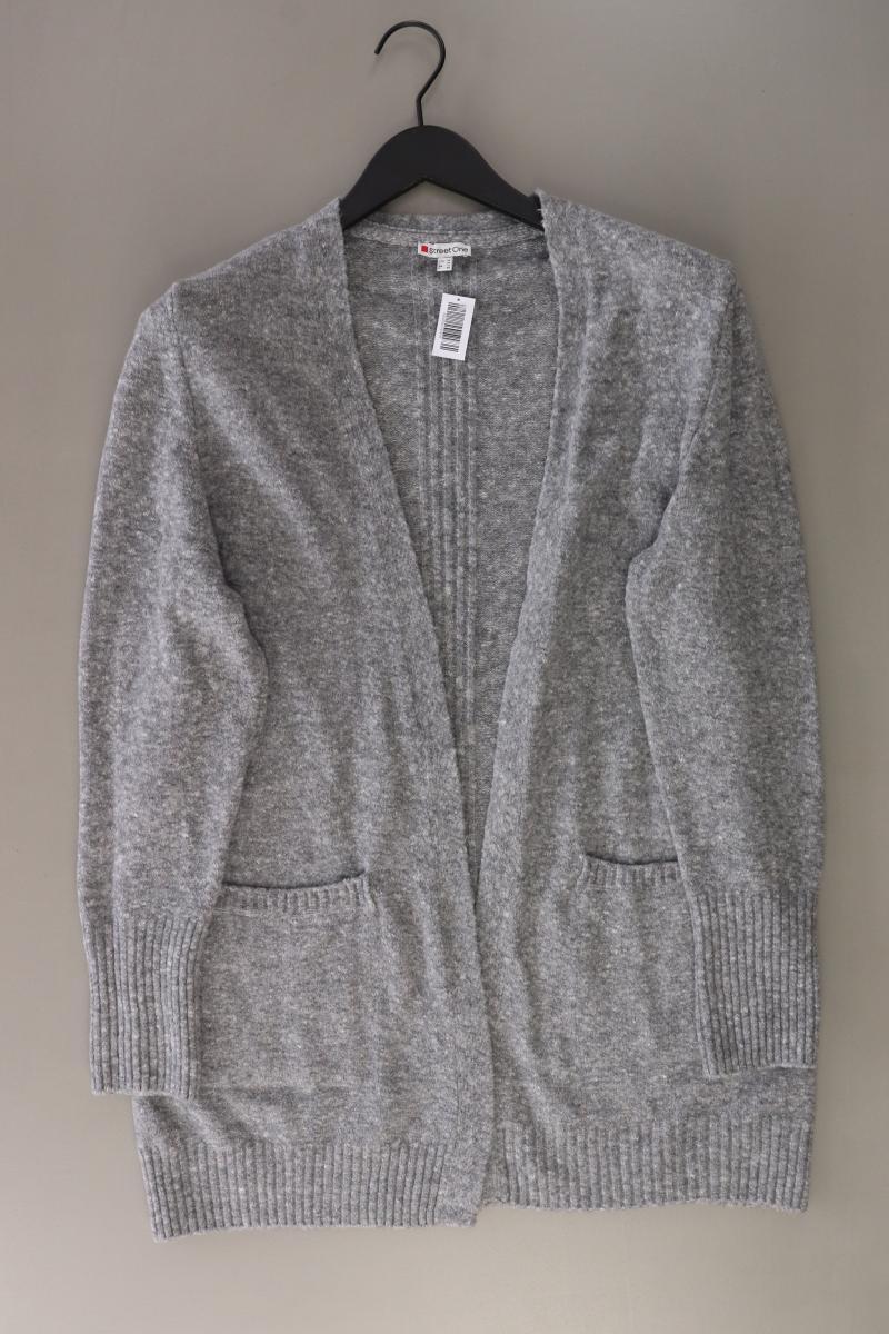 Street One Strickjacke Gr. 38 Langarm grau