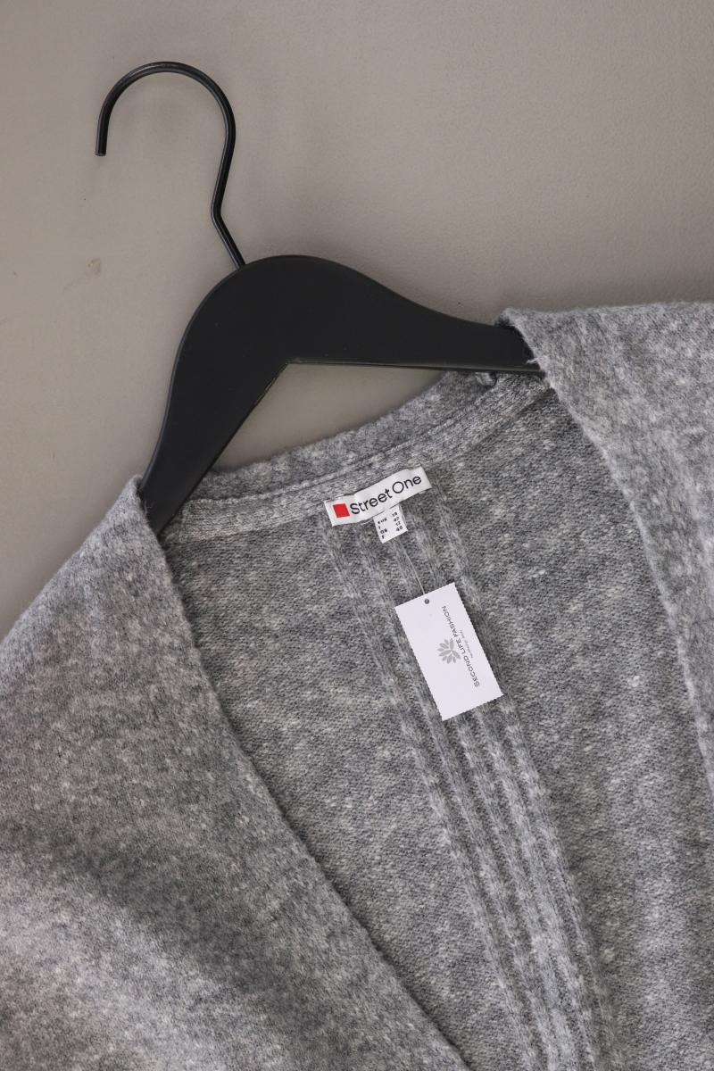 Street One Strickjacke Gr. 38 Langarm grau