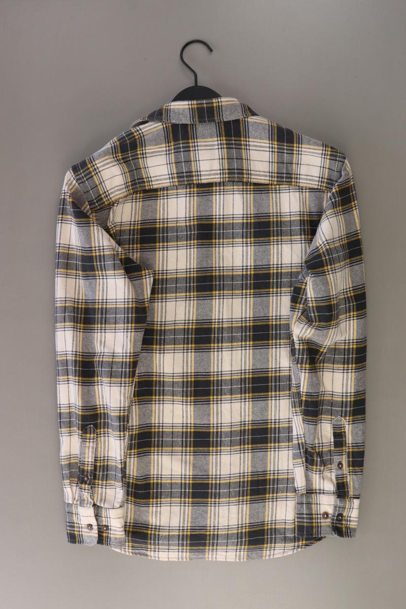 Jack & Jones Karohemd für Herren Gr. M kariert Langarm creme aus Baumwolle