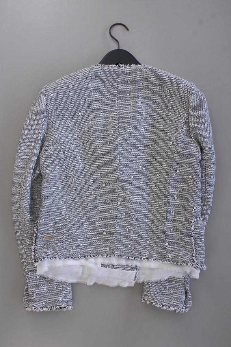BOSS Orange Bouclé Jäckchen Gr. 36 grau aus Baumwolle