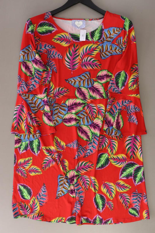 Anni For Friends Jerseykleid Gr. 44 3/4 Ärmel rot aus Polyester