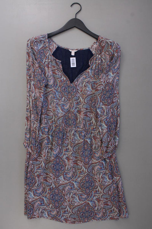 Esprit Langarmkleid Gr. 34 mit Paisleymuster mehrfarbig aus Viskose