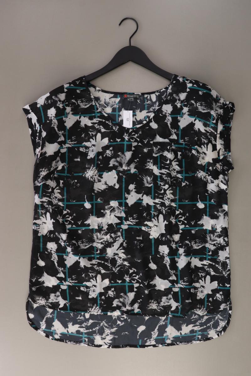 Street One Kurzarmbluse Gr. 40 schwarz aus Polyester