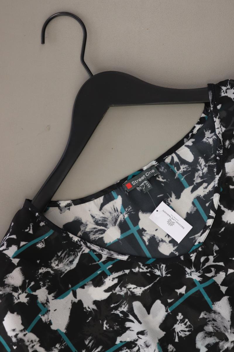 Street One Kurzarmbluse Gr. 40 schwarz aus Polyester