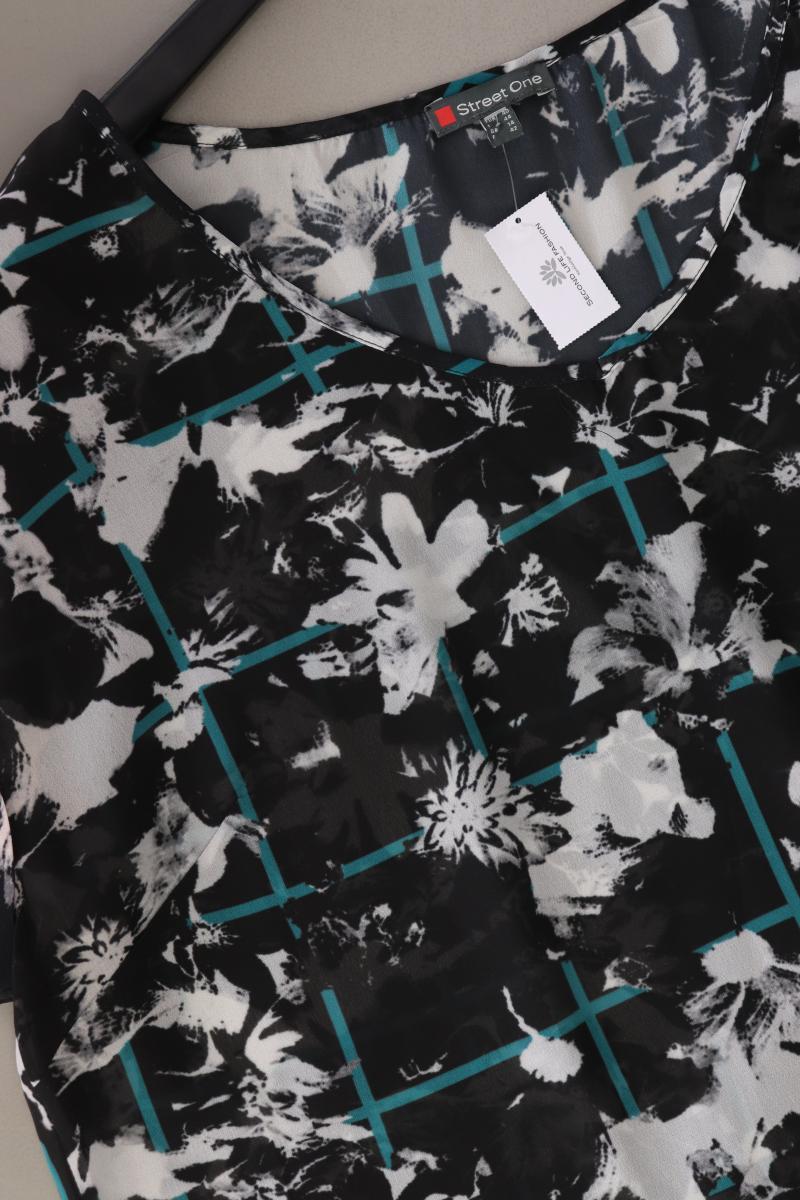 Street One Kurzarmbluse Gr. 40 schwarz aus Polyester