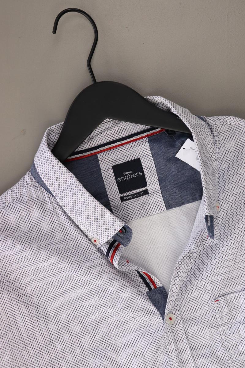 Engbers Langarmhemd für Herren Gr. XXL blau aus Baumwolle