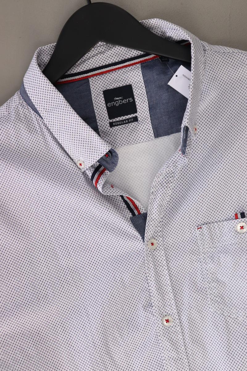 Engbers Langarmhemd für Herren Gr. XXL blau aus Baumwolle