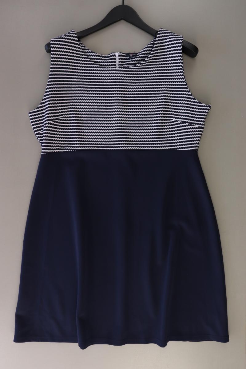 Via Cortesa Midikleid Gr. 46 gestreift Ärmellos blau aus Polyester