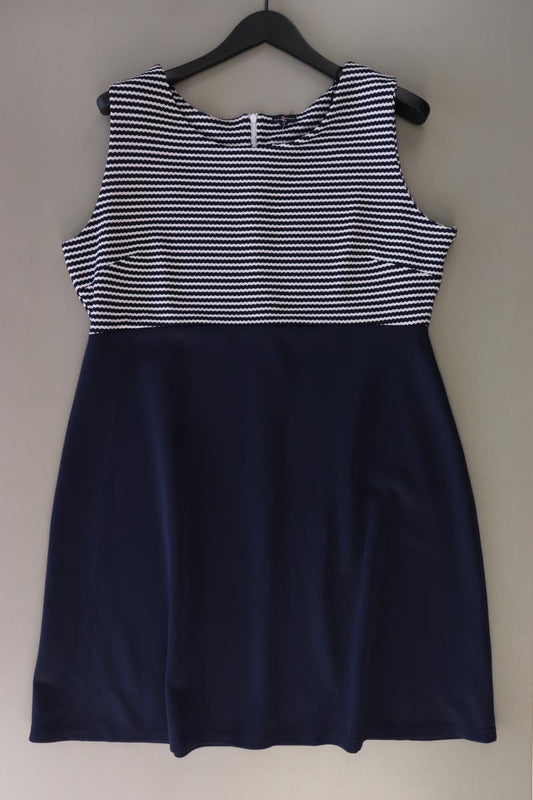 Via Cortesa Midikleid Gr. 46 gestreift Ärmellos blau aus Polyester