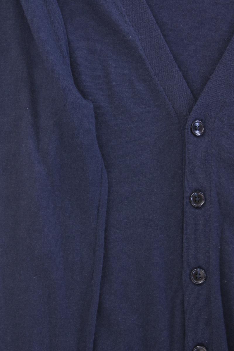 Esprit Strickjacke für Herren Gr. M Langarm blau aus Wolle