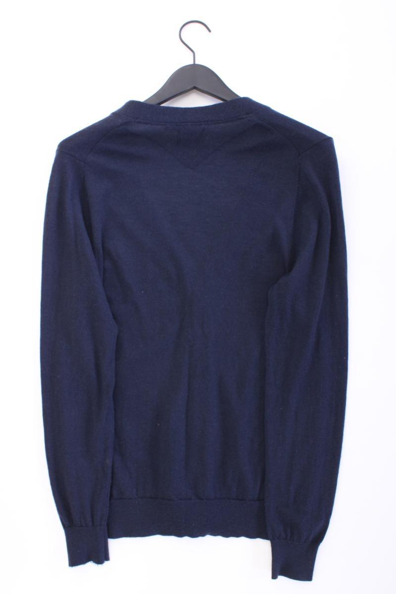 Esprit Strickjacke für Herren Gr. M Langarm blau aus Wolle