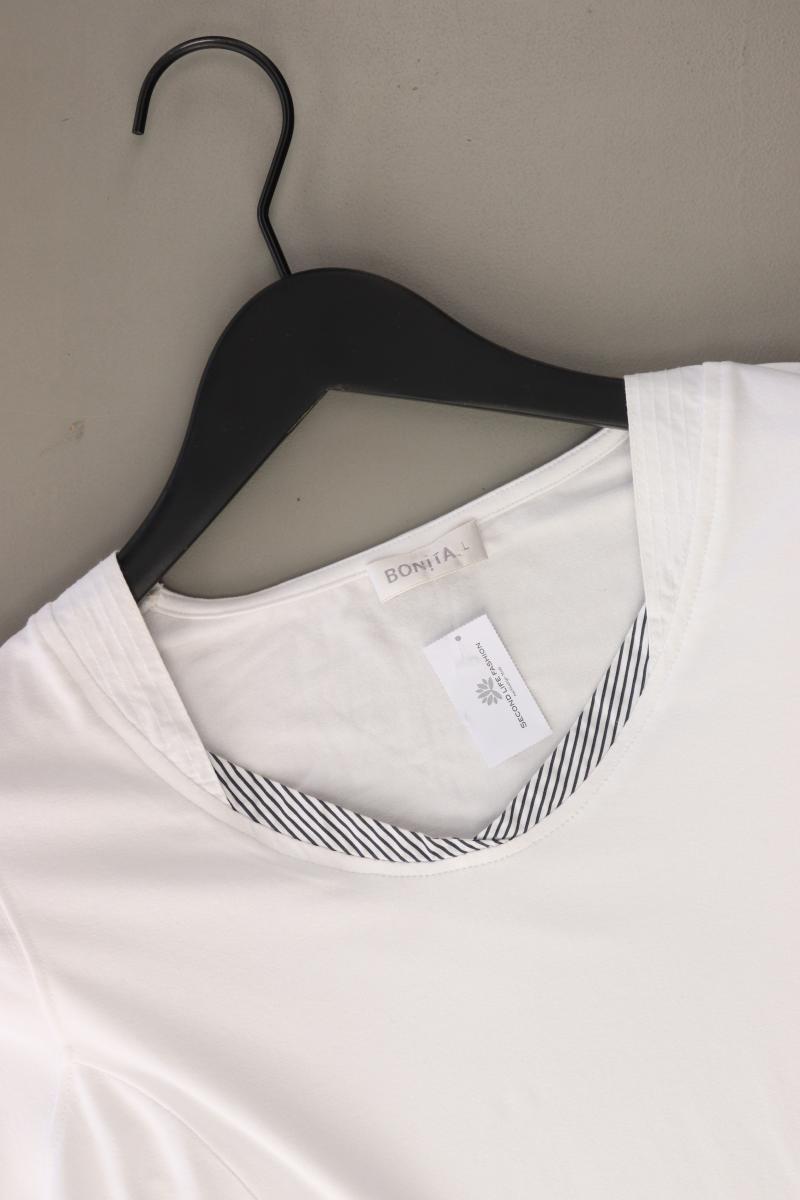 Bonita T-Shirt Gr. L Kurzarm weiß aus Baumwolle