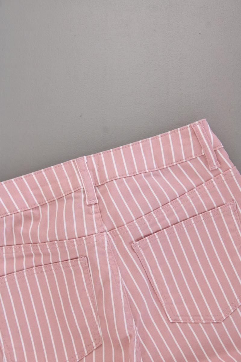 Lascana Five-Pocket-Hose Gr. 34 gestreift neuwertig rosa aus Baumwolle