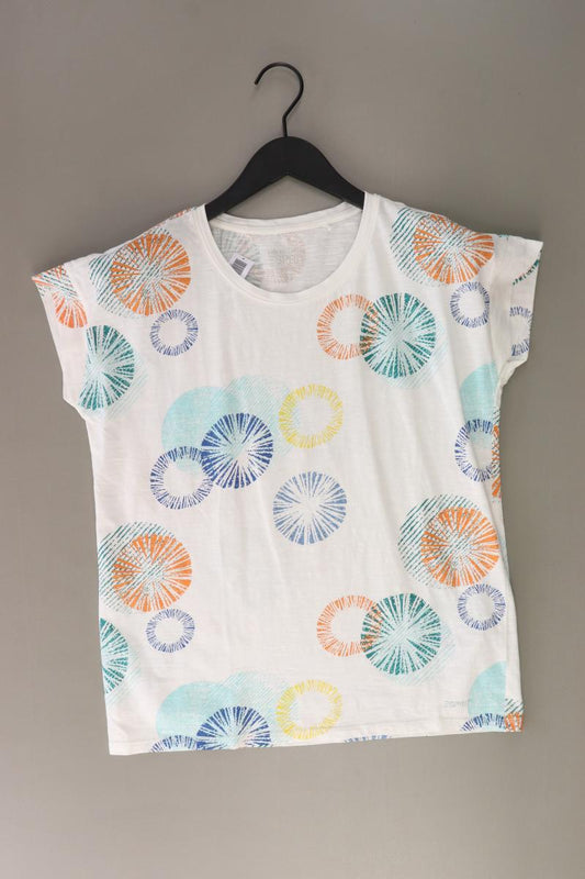 Esprit Printshirt Gr. XS Kurzarm weiß aus Baumwolle