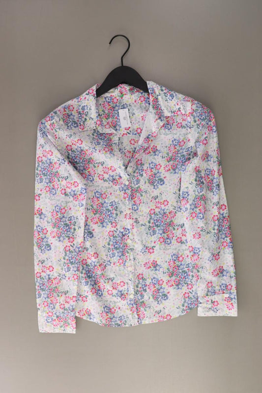 Benetton Langarmbluse Gr. XS mit Blumenmuster mehrfarbig aus Baumwolle