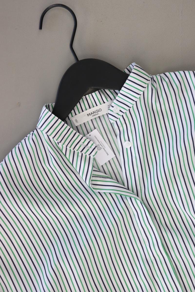 Mango Langarmbluse Gr. XS gestreift grün
